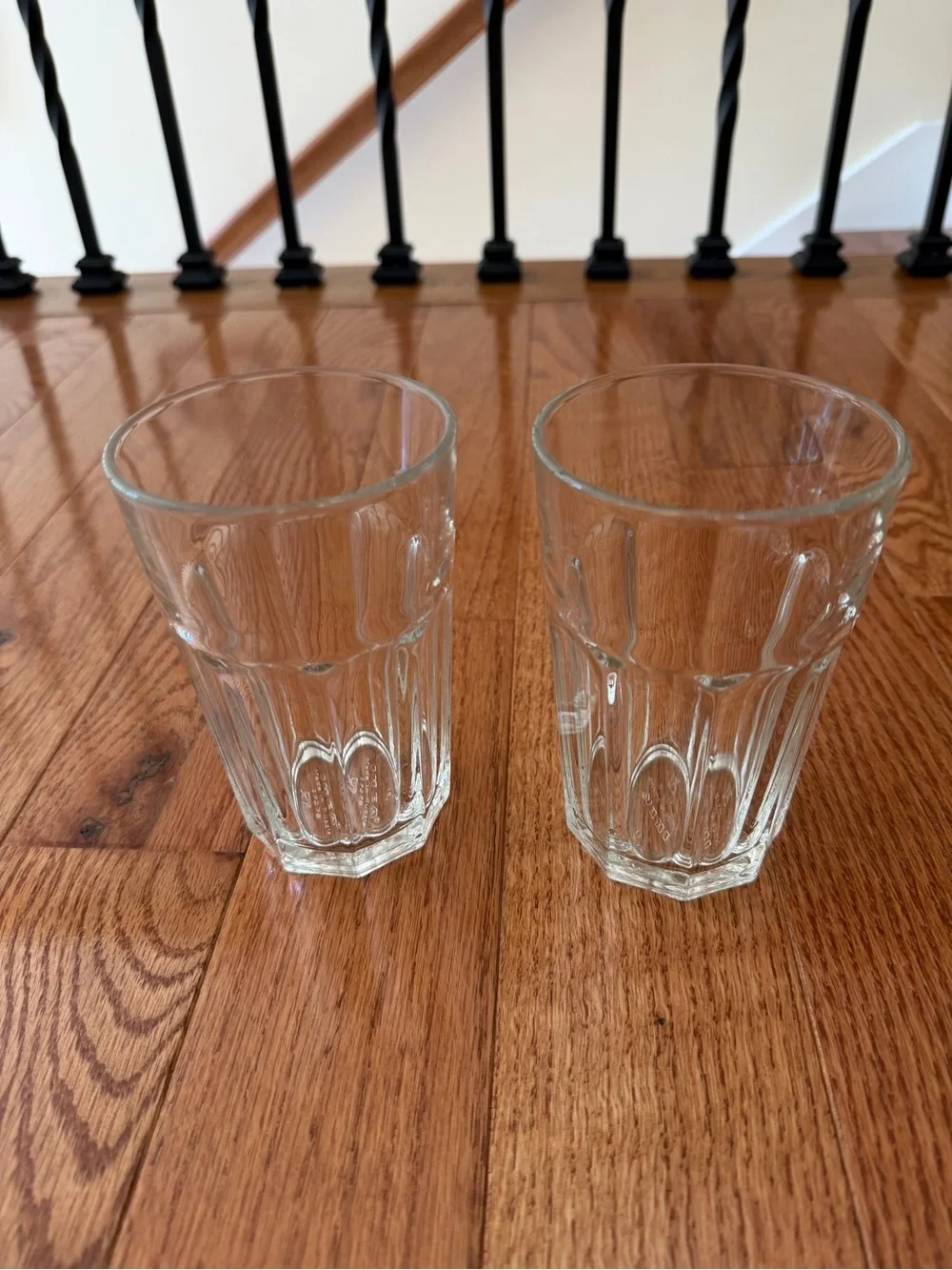New 2 of clear vintage tumbler glasses from IKEA, made in Russia.